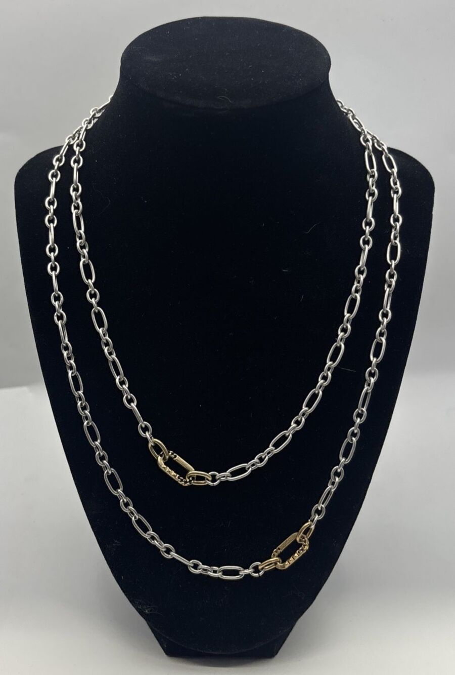 CABi Jewelry Lot 4 Gold Tone Necklaces Layered Statement Minimalist Bundle - Picture 14 of 16